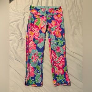 Lilly Pulitzer Luxletic Weekender Crop Leggings Pants Small Floral